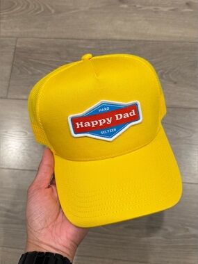 Happy Dad Yellow Trucker Hat